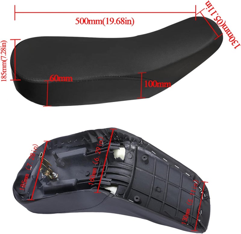 necaces Complete Kids ATV Quad Foam Seat for 50cc 70cc 90cc 110cc Taotao 110B Boulder B1 Peace Roketa Sunl Chinese Kids youth ATV 4-Wheeler - Image 2